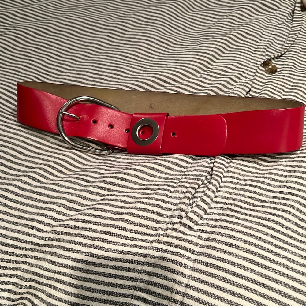 2” wide red belt